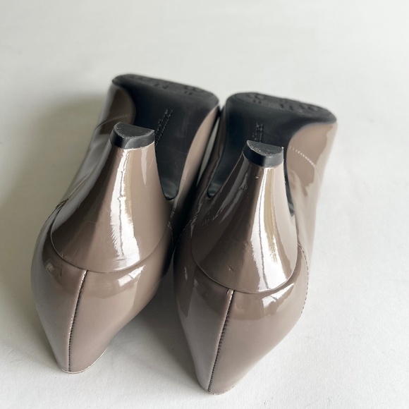 Naturalizer Grey Brown Patent Leather Bow Pumps size 8.5 - Picture 14 of 16